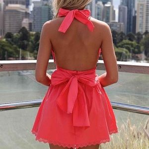 Xenia Boutique: pink halter dress